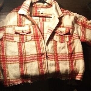PLAID WOOL BLEND FLANNEL